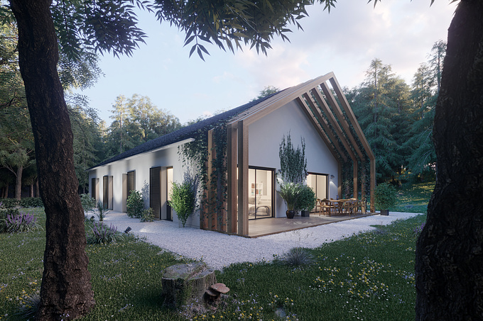 archithèse - http://www.archithese.com
House design and modeling made by the architect Laurent Paolini.
Rendering By Franck Farget Achithèse