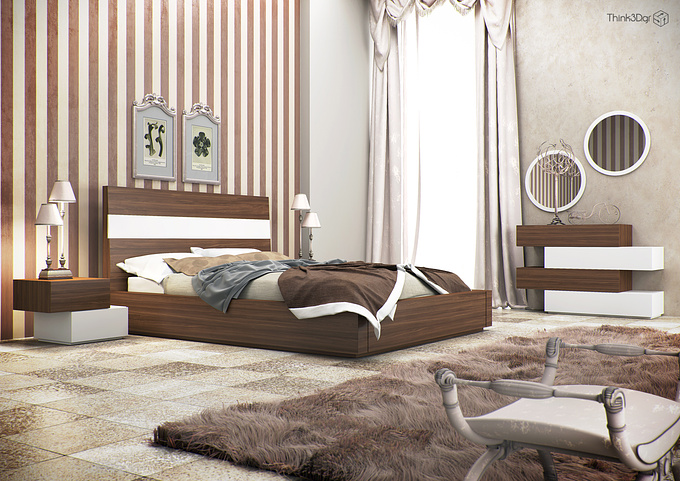 http://www.think3d.gr
Presentation of bedroom furnitures