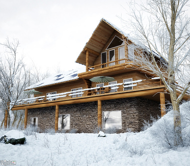 Wooden House ( Snow Version )