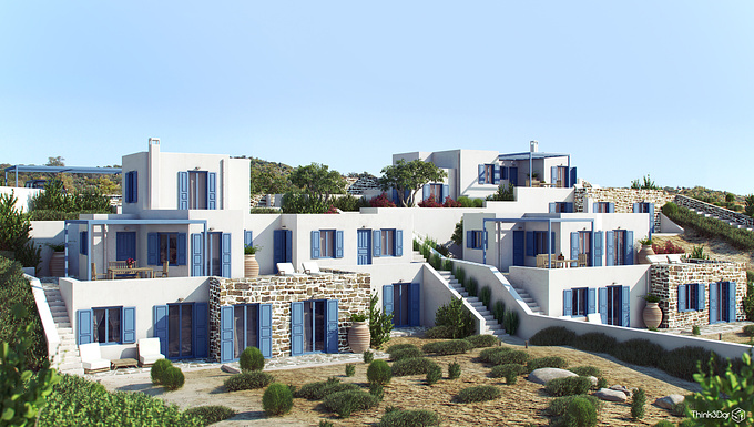 http://www.think3d.gr
Presentation of a residence complex on Greek island Serifos
