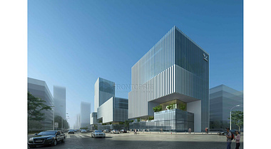 Shangfei Headquarter, High-rise Visualization
