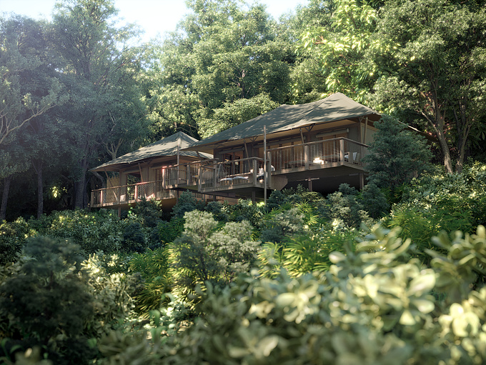 Total immersion in nature with this 3D Visualization of a luxury Treehouse project in Costa Rica. 

A Luxury concept that blends harmoniously in a dense and omnipresent vegetation. A beautiful wedding between architecture and nature.

Made with 3dsmax + Corona Renderer

Hope you'll like it!