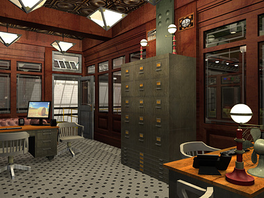 Vintage Office Concept