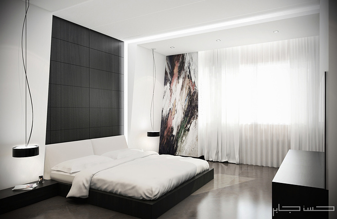 http://www.behance.net/Hassan_jaber
A white Modern Bedroom done for a client in lebanon .  Used 3d max 2012+vray 2.0 + Photoshop...  C&C are always welcomed.