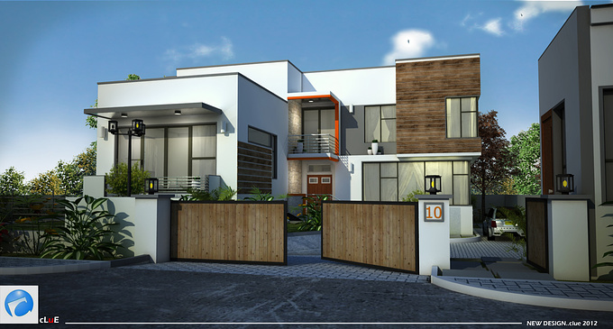 alt.2.  contemporary design in an African climate..exterior 3d visualization for arch. e.k.a