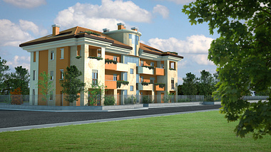 3D building residential