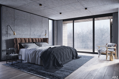 Cantilever House - Bedroom