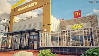McDonald's Exterior Visualization