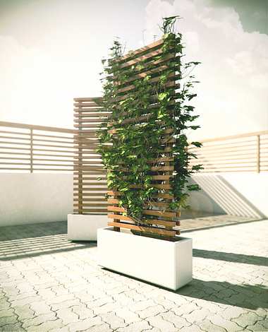 Mobile Vine Wall - Patio Furniture Concept