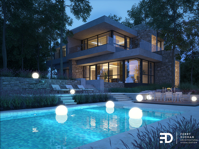 VILLA IN THE AFTERNOON.
Architect: Marmol Radziner (inspired by)
Software: 3ds Max, Vray and Photoshop.
Hope you like it.
