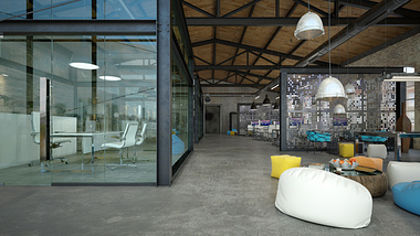 OFFICE DESIGN - Loft IT office interior design