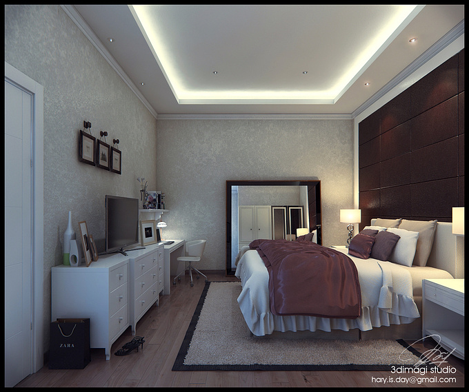3dimagi studio
hi, this is girls bedroom but client don't want too girly..used 3d max 2012|vray|PS..
c n c are most wellcome..