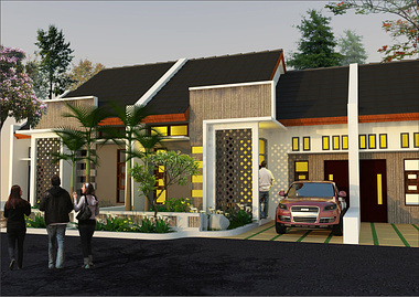 little house in Indonesian residence