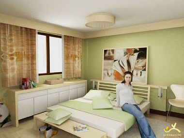 apple green bedroom