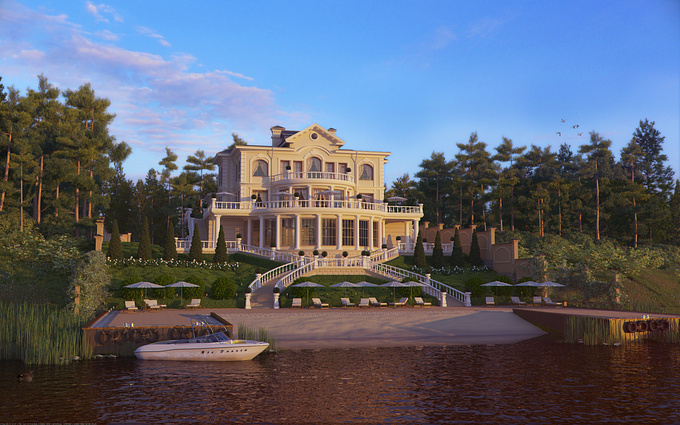 the first serious rendering of the exterior