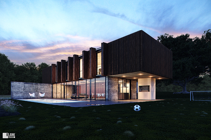 Xan House 
An in-house project based on Xan House by MAPA architects. I came across this building and really wanted to re-create it in 3d. I had started this project many months ago, but was too busy with work. 
 
Software: 3ds Max, Vray, Forestpack Pro, Railclone Pro, Photoshop and Magic Bullet.
Behance: http://bit.ly/W01SLD
Facebook: www.facebook.com/blankcanvasvis
