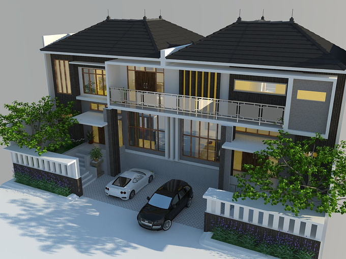 garisgerak
modern house in a residential in indonesia