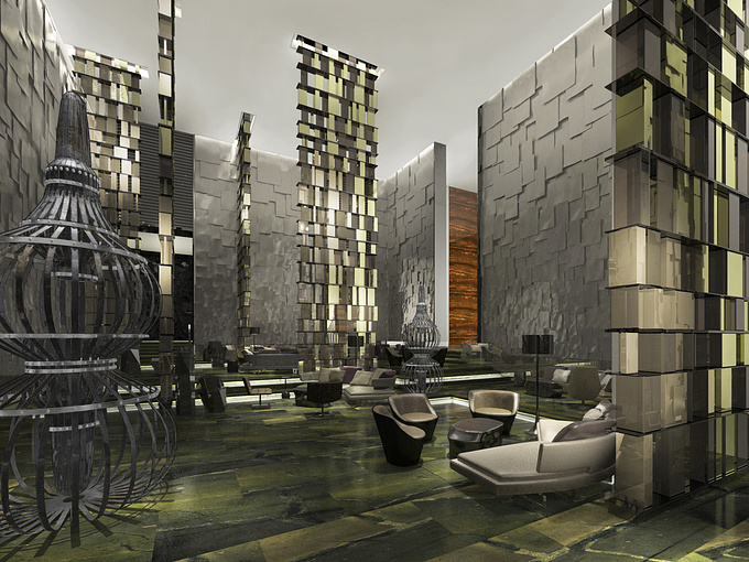 singularity st & kacci design - http://www.kaccidesign.com
model&render with 3dsmax &vray.

the luxuriant lobby belong to a 5-stars hotel where are in MOSCOW.
designed by YP group. 
rendering by us.

welcome comment and work.