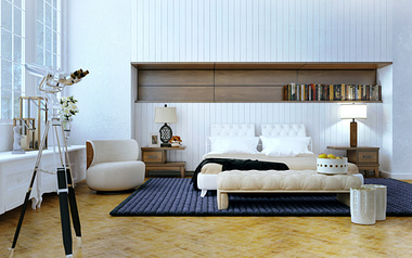 white brown-master bedroom