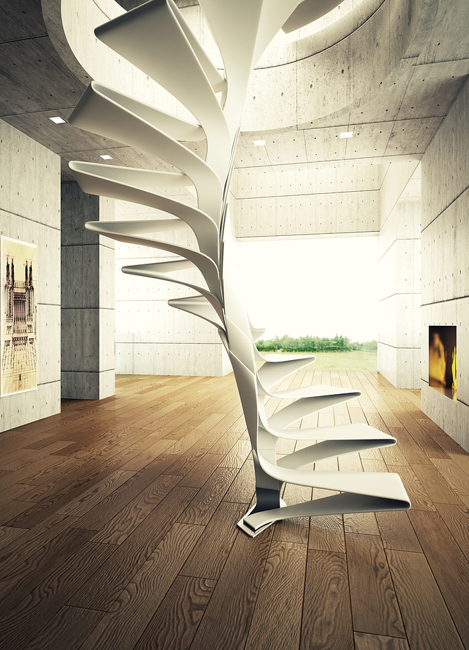 Hi,

this is an image of a spiral staircase design.

hope you like!

Giulio
