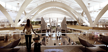 Abu Dhabi Airport - Central Space - Upper