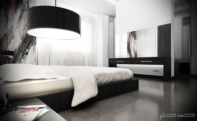 http://www.behance.net/Hassan_jaber
A white Modern Bedroom done for a client in lebanon .  Used 3d max 2012+vray 2.0 + Photoshop...  C&C are always welcomed.