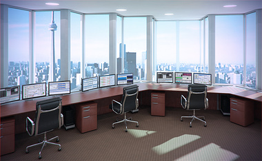 Commercial Interior - Trading Desks