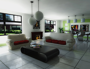 Living room- Interior scene