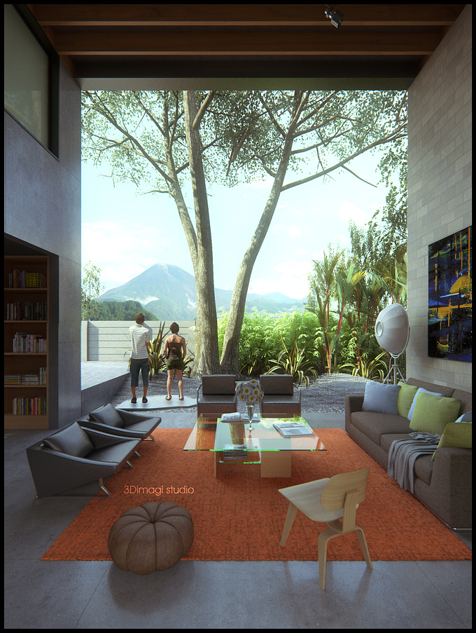 3d imagi studio
inspiration from   Ehrlich Architects and merapi mountain in Indonesia.....
i used 3d max|vray2|PS|magicbullet