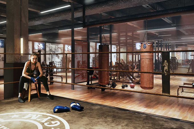 Rendering for the design of a new gym

Hope you like it!