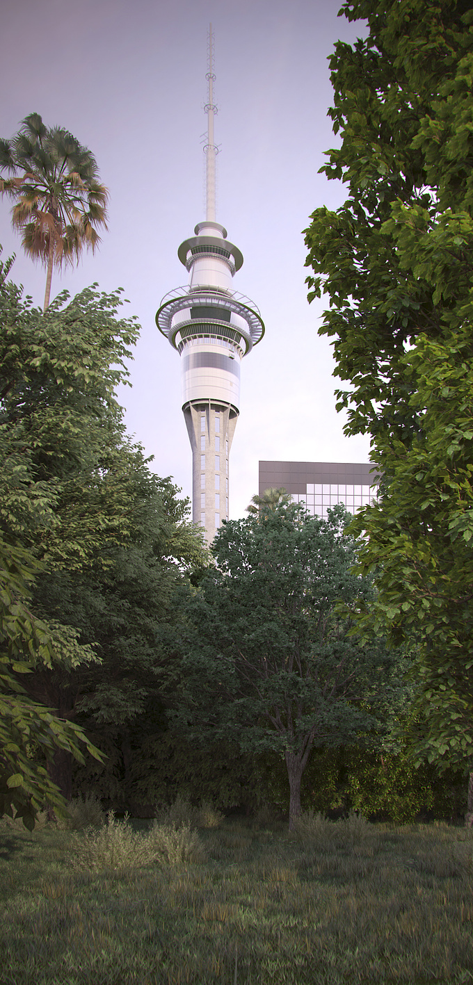 A personal Visualization of Skytower in New Zealand
Modeled in 3ds Max and rendered in Vray