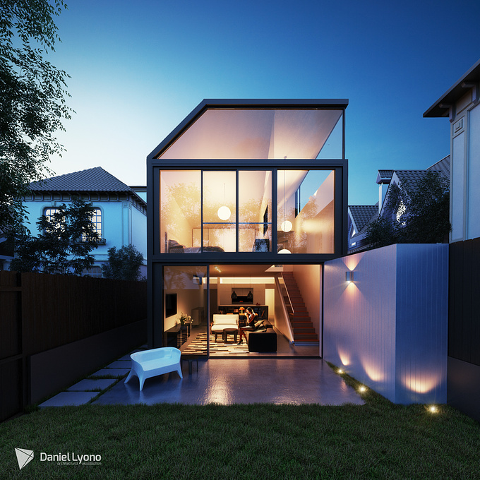  - http://
A Render based on Cosgriff house designed by Christopher Polly Architect.

More images: www.facebook.com/daniellyonoarchviz