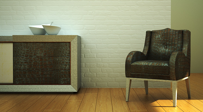 No Company - http://No Company
Croc Leather look Furniture.

3DS Max 2012
Vray 2.0
Floor Generator
Rendertime 2 hours