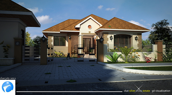 silver cross estate..house type 2..3d visualization by clue...su vray