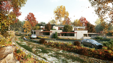 House in autumn