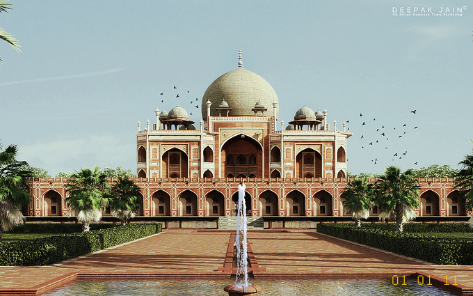 Deepak Jain
Monuments have always been part of my interest. One day while thinking, I thought why not make my interest my work, so here i converted my interest and thoughts into work, the beautiful "HUMAYUN TOMB".