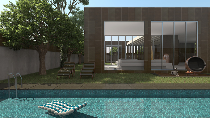 Shaded Pixel Studio - http://vivekvyas.crevado.com
Proposed concept house by architect Sanjay Josshi, Surat (Black iNK Architects)