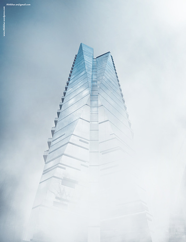 Glass Tower Vray 3dsmax