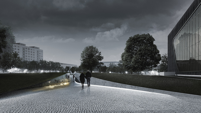 Image for the competition entry by 2PM architects.
From Those You Saved - memorial.
Design awarded with honourable mention.