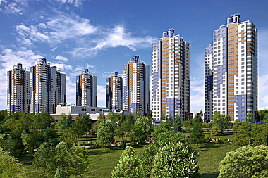 The housing estate in Perm.