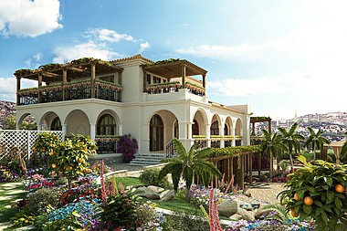 The project of the Crete's villa.