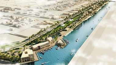 Canal Project, Overall View, Abu Dhabi, UAE