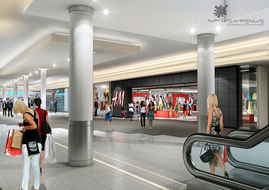 Interior 3d for retail shop in Rosebank Mall