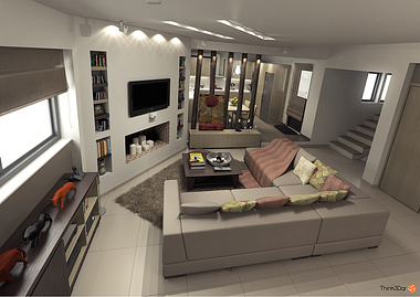 Living room & Kitchen