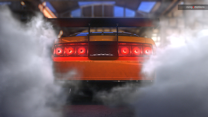 Rangemotions - http://rangemotions.com/en/projects/
The project was created as the RND in the field of compositing, working with particles, animation, visual effects (VFX) - smoke, fire. The Mental Ray package was chosen as a render, shading (shading) and other elements of the car the 3D scene were designed. In the process of creating of a 3D movie, the emphasis was placed on post-processing (compositing). Many dynamic elements of the car were animated from static images. The main task was to create realistic behavior of objects in the scene - the car's behavior when you start the engine, acceleration, friction smoke under the wheels. Much attention was paid to the lighting effects – lighting of the scene, ignition of stop signals.


More about project here:
www.rangemotions.com

Video you can see here:
www.vimeo.com