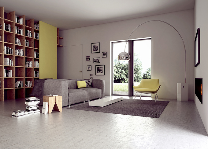 Image of a living space for an apartment in Naples