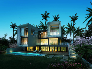 3D villa rendering