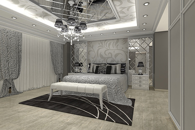 Master bedroom in duplex