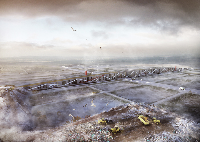 Waste recycling plant on the outskirts of the Moscow
Project - Luiza Kaprelyants