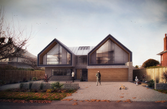 Agency Kilo - http://www.agencykilo.com
Architectural visual for a new architect designed property in Christchurch, Dorset, UK

3ds max
V-Ray
Photoshop